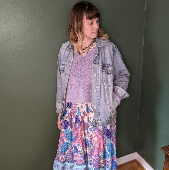 NWT Free People Icing V Pullover / Falling Star - Picture 6 of 8